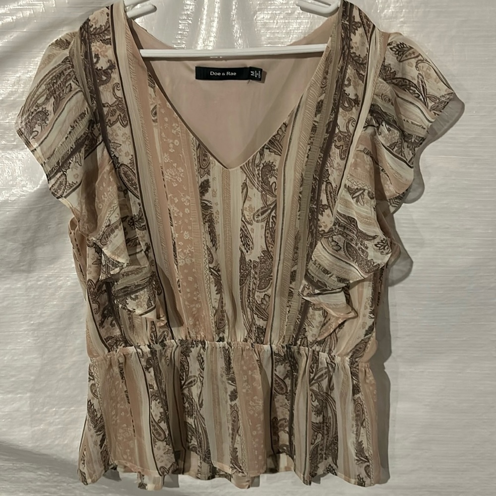Women’s Doe & Rae peplum top